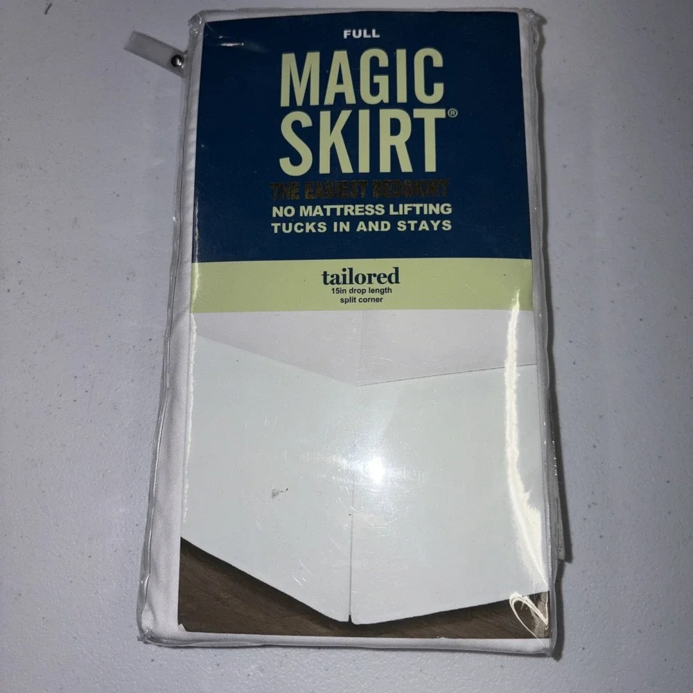 Magic Skirt Full Size Bed Skirt No Mattress Lift Tailored 15